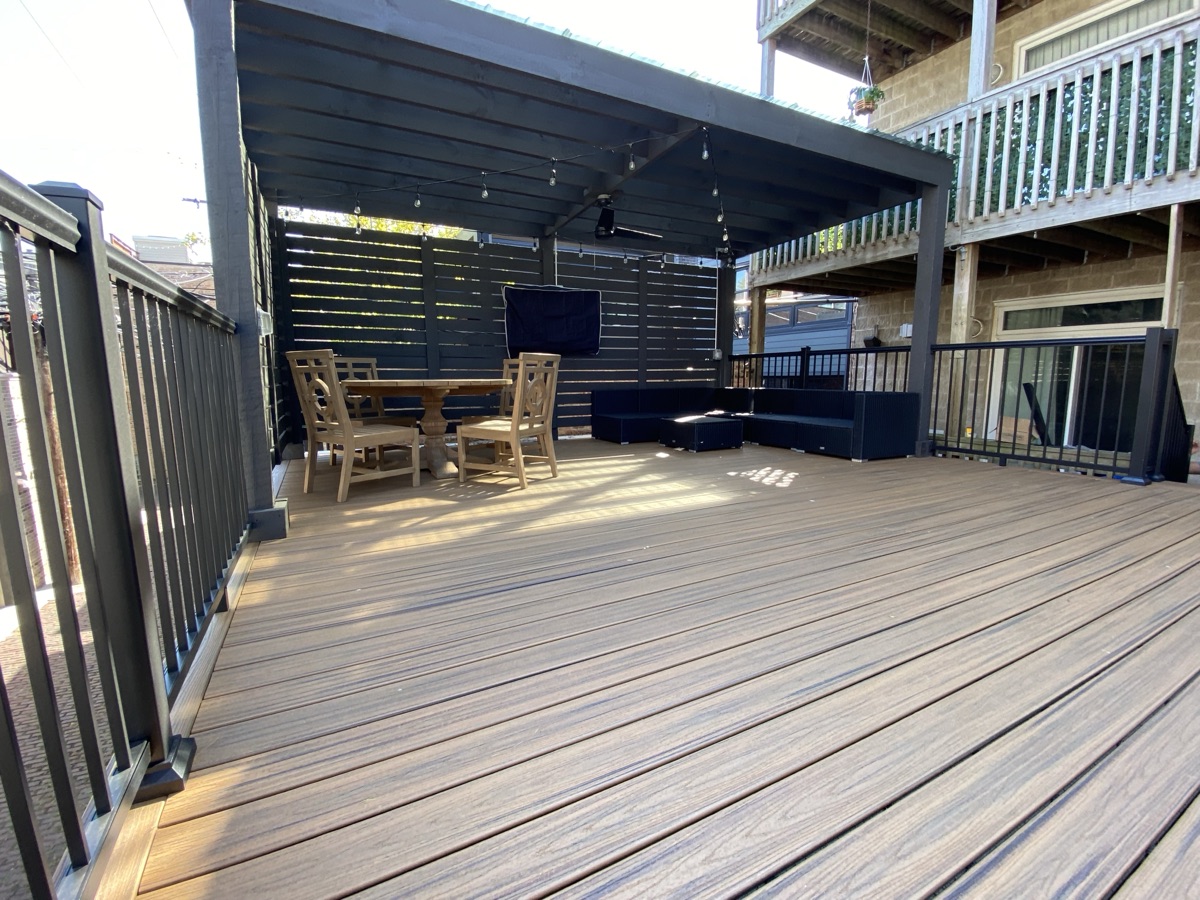 Rooftop Living Space with Pergola & TV Lounge — 2 of 3