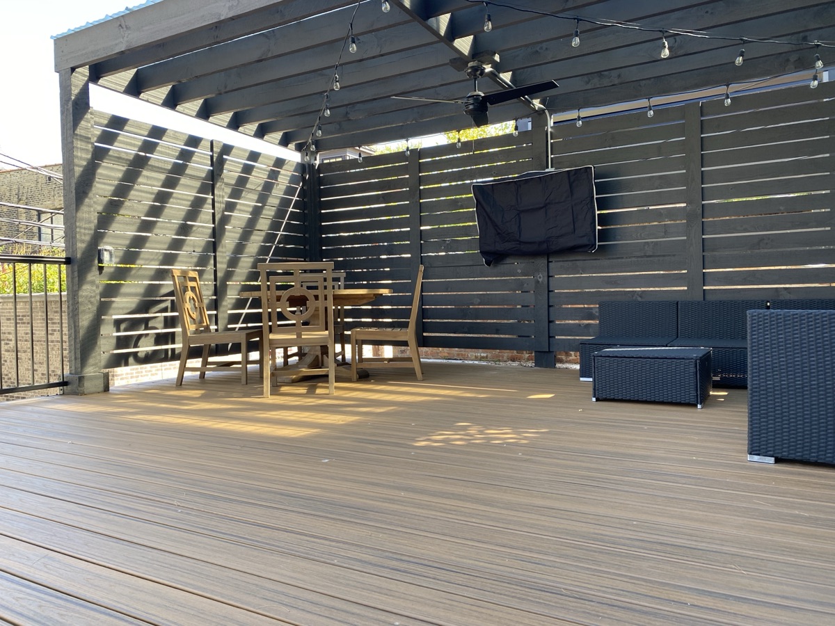 Rooftop Living Space with Pergola & TV Lounge — 3 of 3