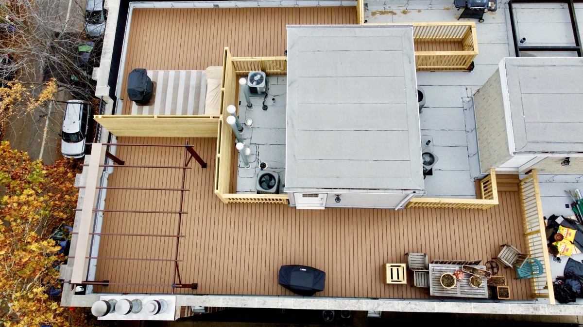 Rooftop Deck with Privacy Wall & Pergola — 3 of 3