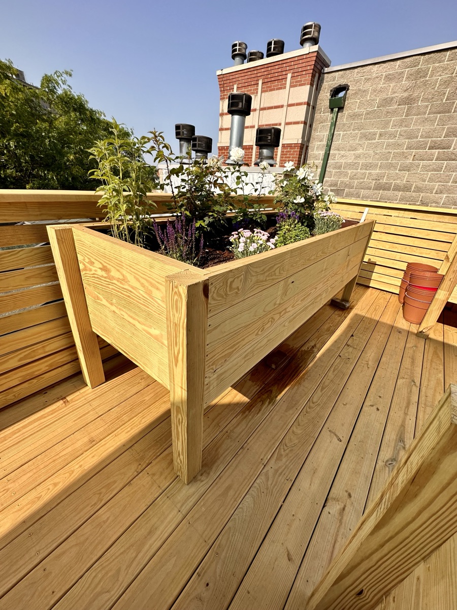 Spacious Wooden Rooftop Sun Deck — 6 of 6