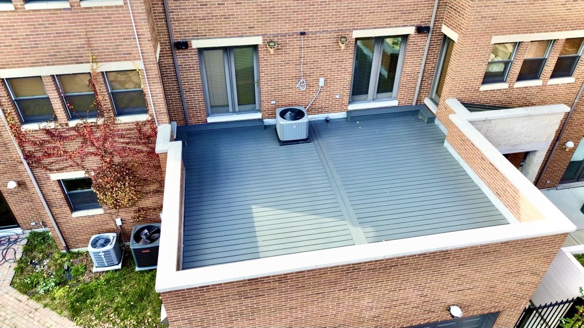 Charcoal Composite Rooftop Deck — 4 of 4