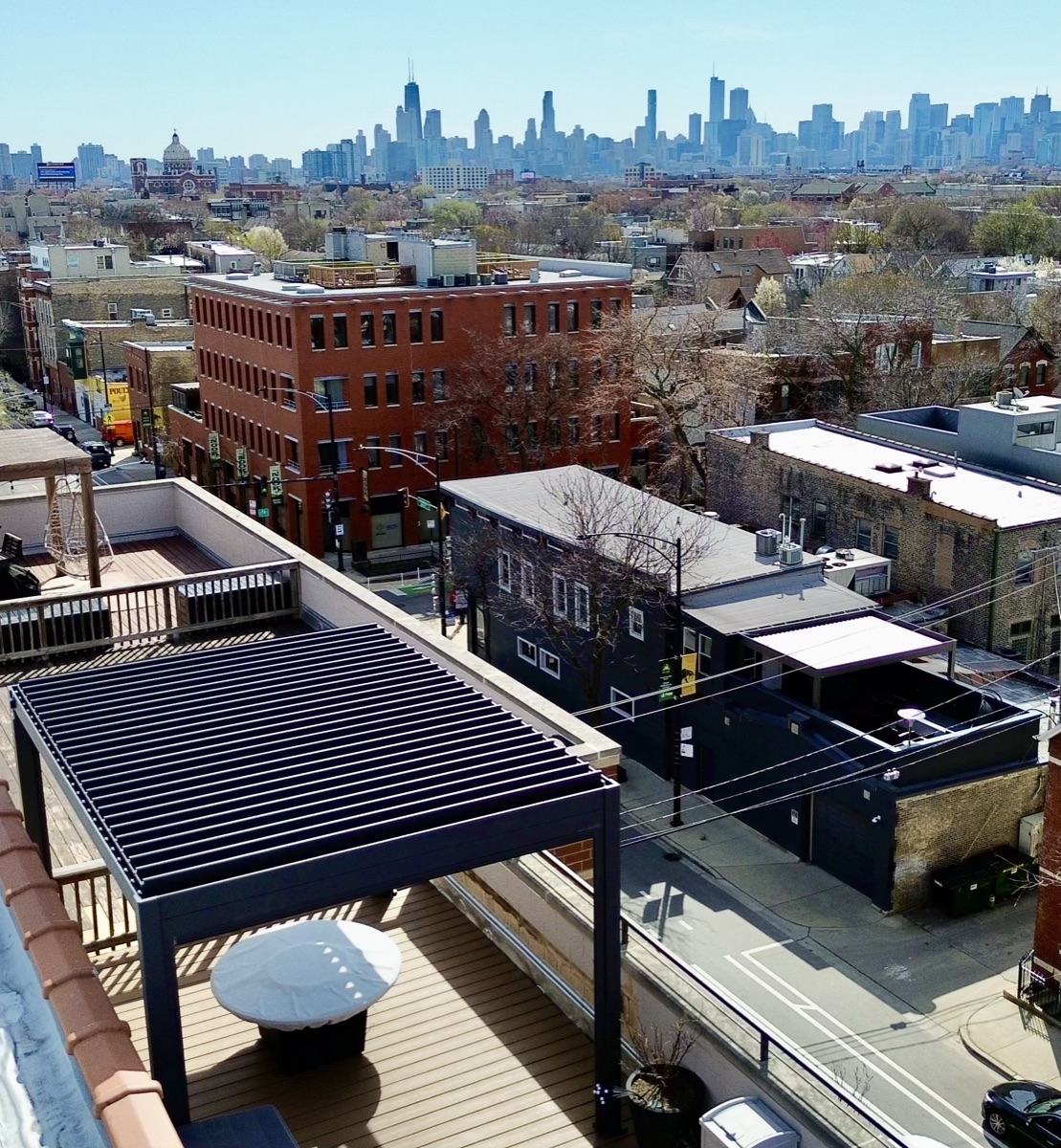 Skyline View Deck with Louvered Pergola — 1 of 4