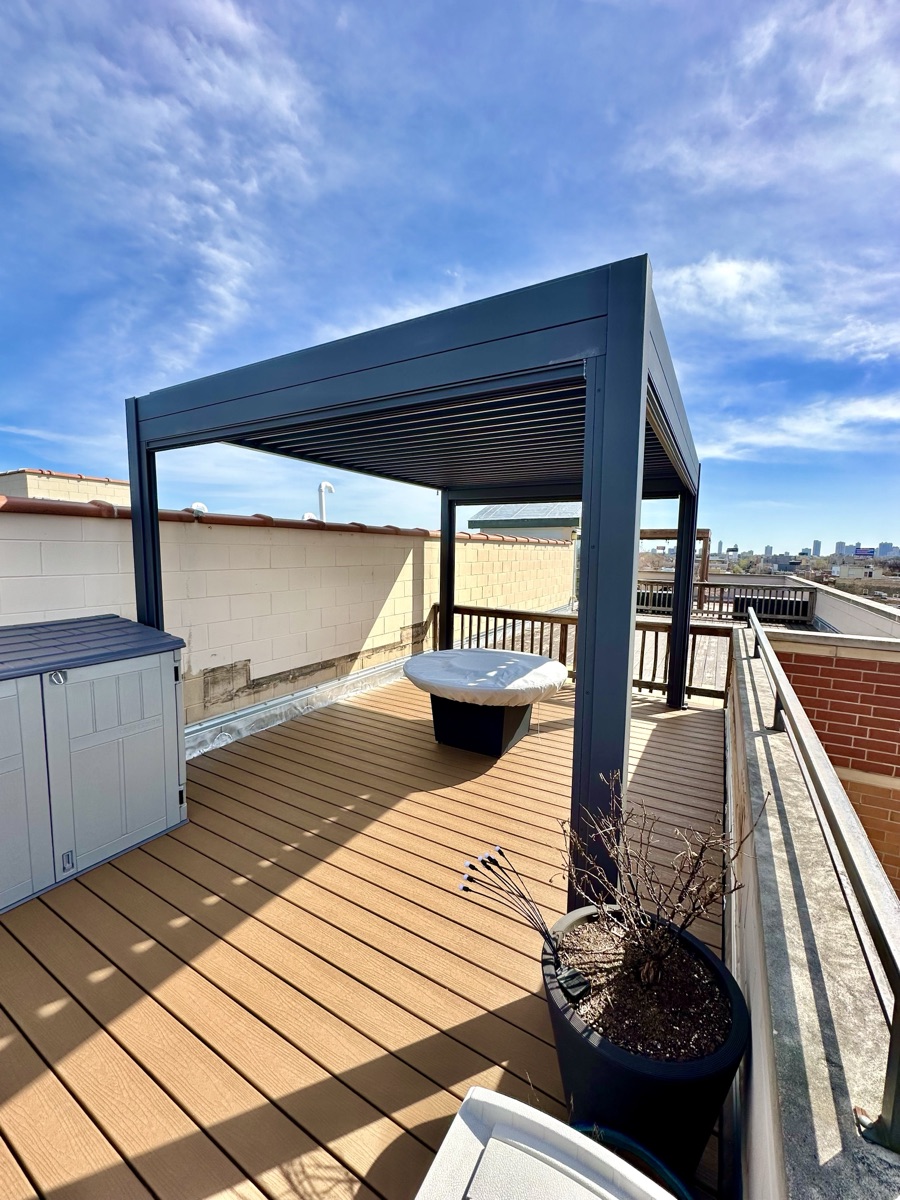 Skyline View Deck with Louvered Pergola — 3 of 4