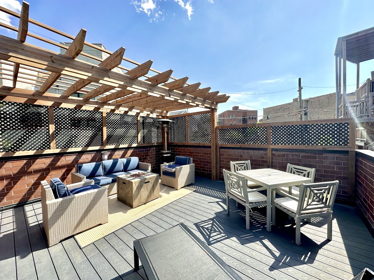 Wooden Pergola Retreat with Fire Pit — 3 of 3