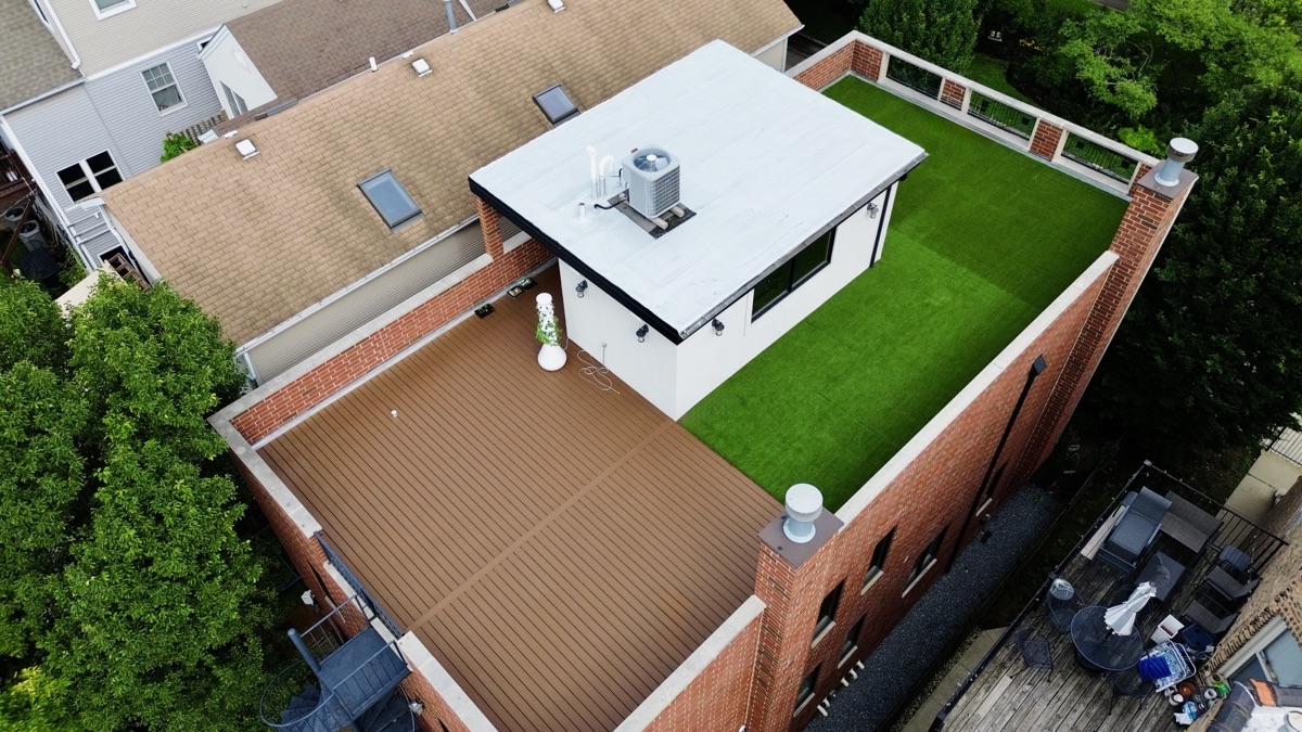 Rooftop Deck with Turf Area — 3 of 3