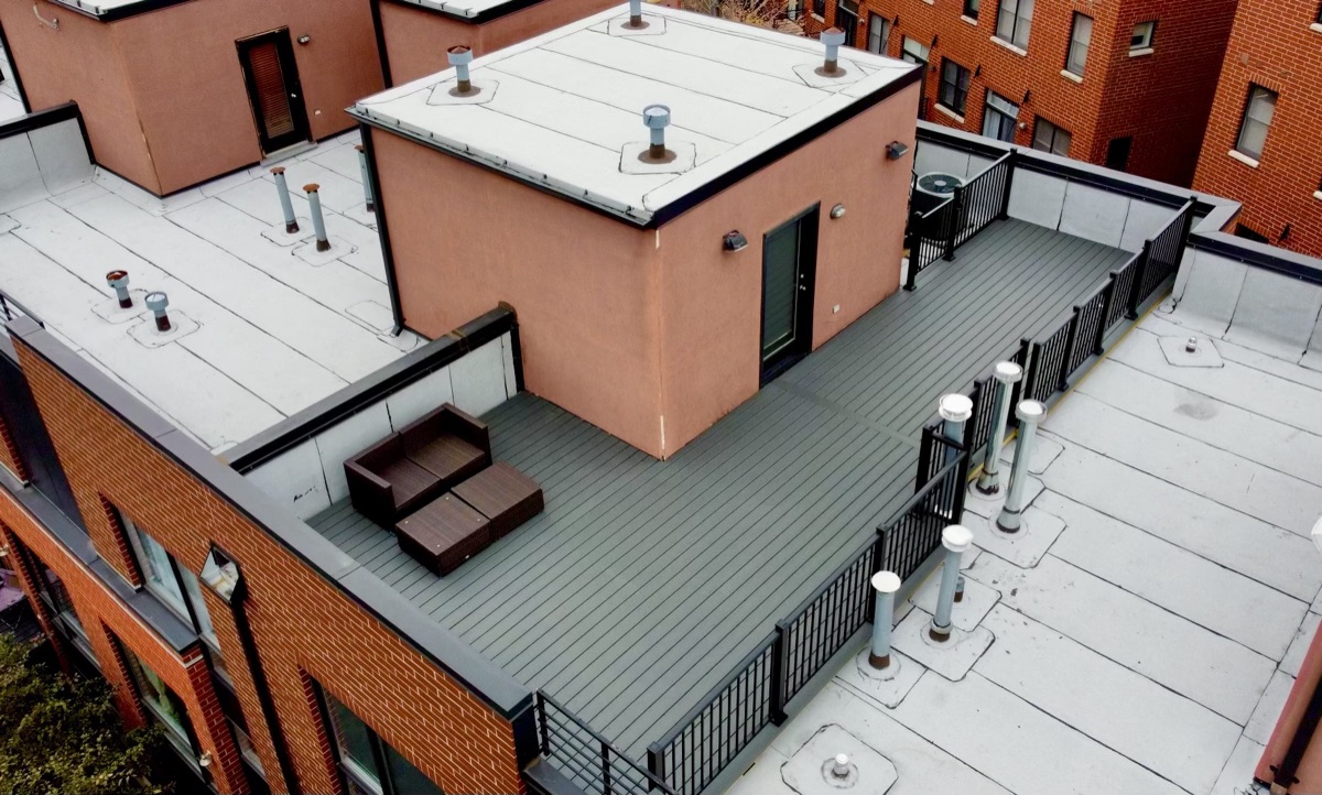 Rooftop Deck with Metal Railings — 3 of 3